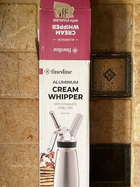 Aluminum Cream Whipper in Silver